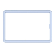 Etui do tableta Samsung Etui Frame Cover do Tab S11 Ultra niebieskie
